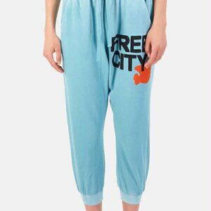Free City Sunfade Sweatpant in Blue (Retails for $248) - Size Large